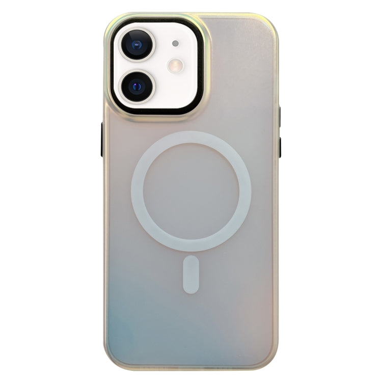 Laser Metal Lens Protection Frame MagSafe Phone Case, For iPhone 11