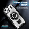 Ring Holder Carbon Fiber PC Hybrid TPU Phone Case, Series 3