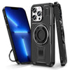 Ring Holder Carbon Fiber PC Hybrid TPU Phone Case, Series 1