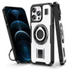 Ring Holder Carbon Fiber PC Hybrid TPU Phone Case, Series 1