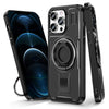 Ring Holder Carbon Fiber PC Hybrid TPU Phone Case, Series 1