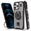 Ring Holder Carbon Fiber PC Hybrid TPU Phone Case, Series 1