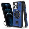 Ring Holder Carbon Fiber PC Hybrid TPU Phone Case, Series 1