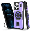 Ring Holder Carbon Fiber PC Hybrid TPU Phone Case, Series 1