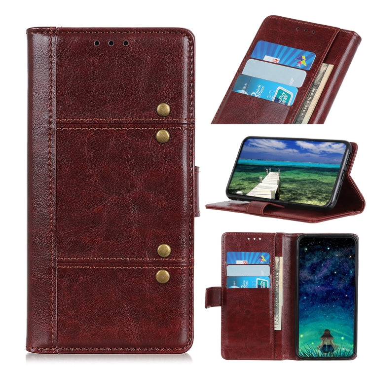 For Samsung Galaxy A03s Peas Crazy Horse Texture Horizontal Flip Leather Case with Holder & Card Slots & Wallet(Brown)