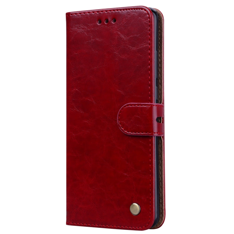 Business Style Oil Wax Texture Horizontal Flip Leather Case for Huawei P30 Pro, with Holder & Card Slots & Wallet (Red)