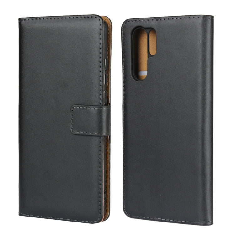 Horizontal Flip Leather Case for Huawei P30 Pro, with Magnetic Buckle & Holder & Card Slots & Wallet(Black)